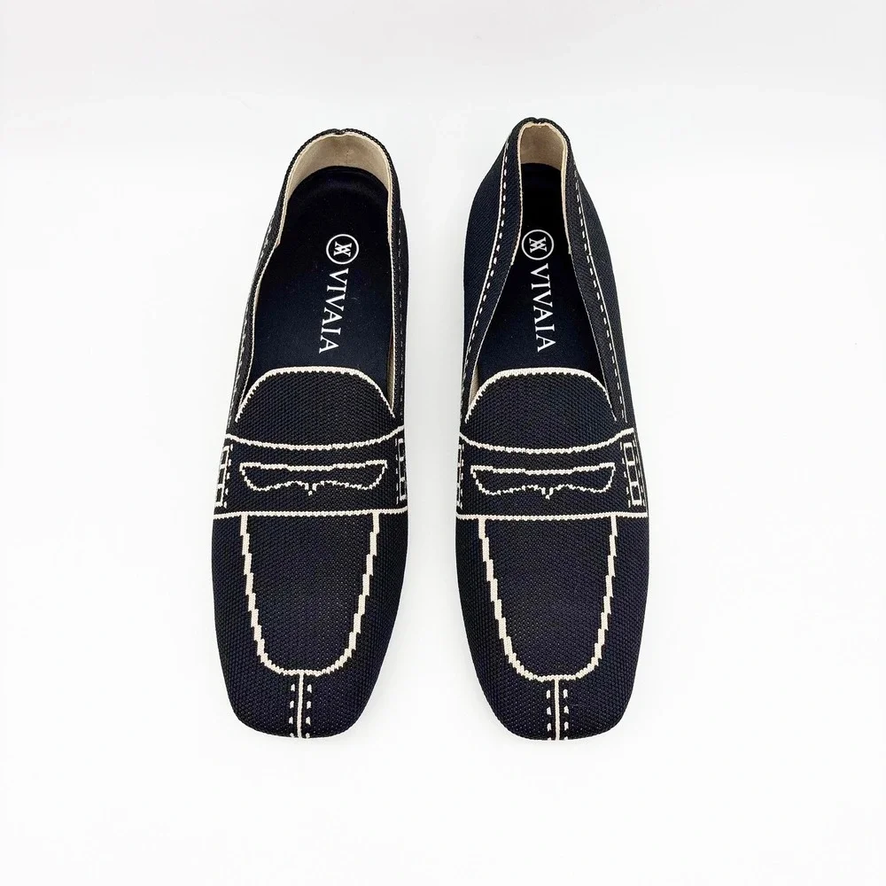 NWB Vivaia Sierra Slip On Washable Loafers in Black Size 40 - Picture 3 of 16